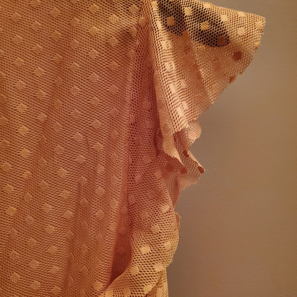 NWT ELLA MOON WOMEN'S RUFFLE SLEEVE SMOCKED WAIST MINI - Picture 7 of 9